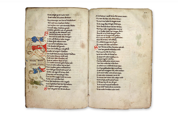 Lehrgedicht der „Welsche Gast“ von Thomasin von Zerklaere © Heidelberg, Universitätsbibliothek, Cod. Pal. germ. 389